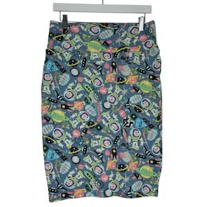 LuLaRoe Cassie Skirt Women Medium Buzz Lightyear Toy Story Andy Disney